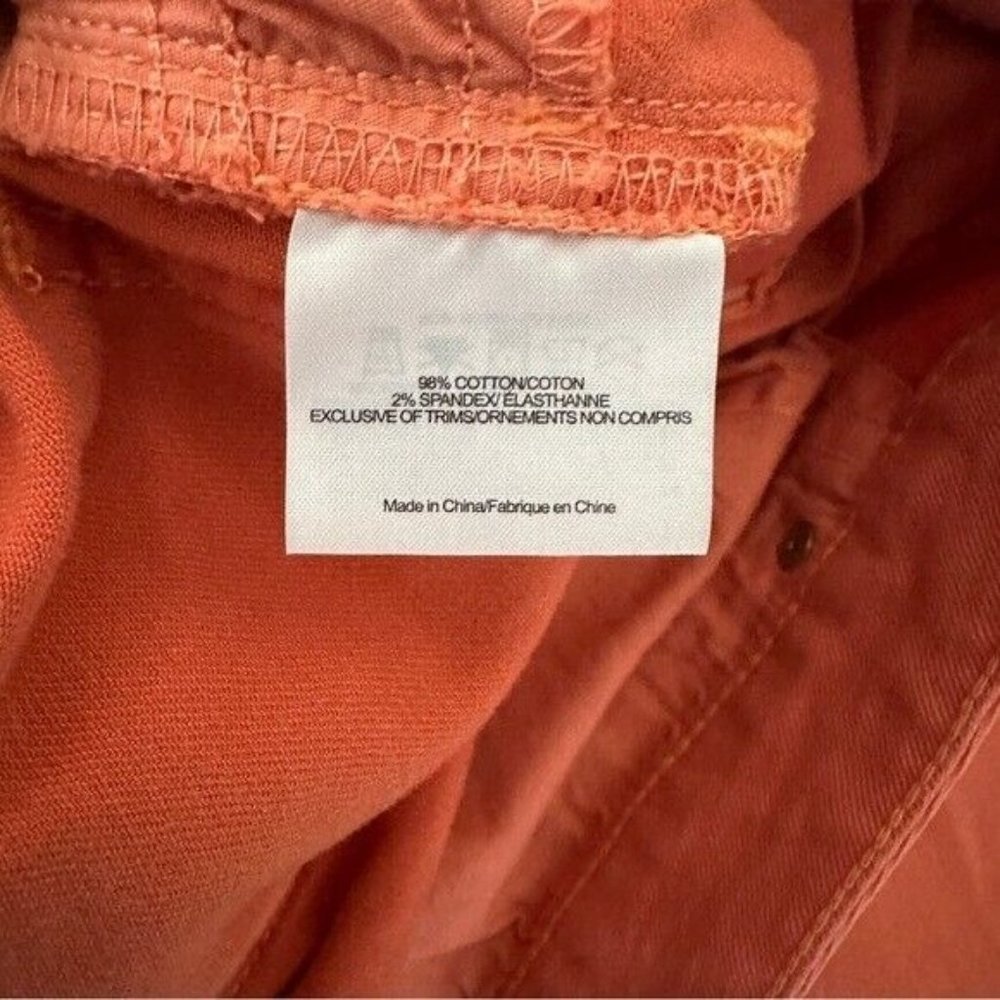 Tory Burch Cropped Skinny Jeans Burn Orange Women’s Size 28 - Picture 10 of 12